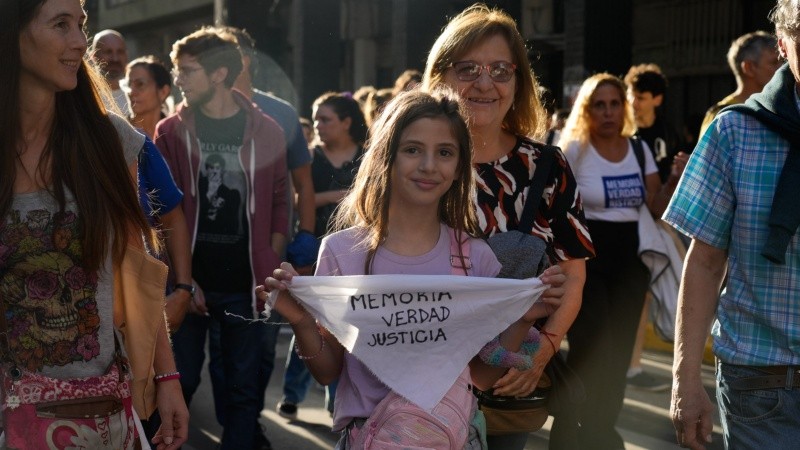 A 49 años del último golpe de Estado, Rosario se movilizó este lunes, 24 de marzo.