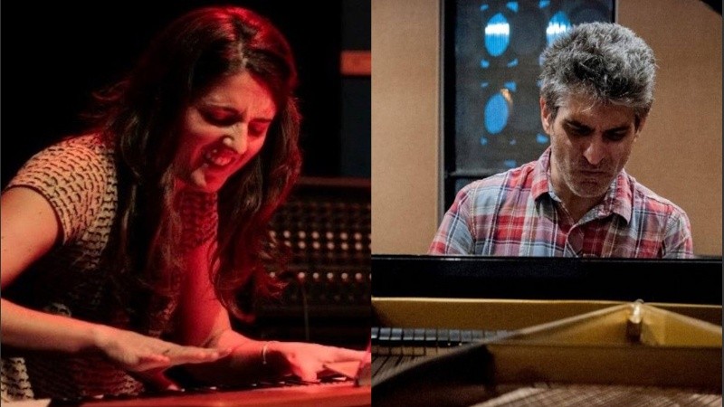 Ernesto Jodos y Rocío Giménez López, un concierto a dos pianos