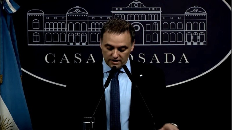 Manuel Adorni, vocero y candidato de La Libertad Avanza.