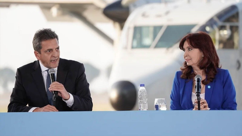 Sergio Massa y Cristina Kirchner.