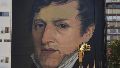 El mural de Manuel Belgrano en el pasaje Juramento está casi listo