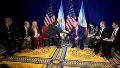 En febrero pasado, el presidente Javier Milei y su comitiva mantuvieron una reunión con el Presidente de los Estados Unidos, Donald Trump, en la CPAC de Washington D.C.