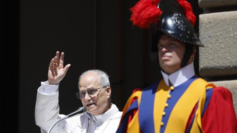 El papa León XIV en Castel Gandolfo.